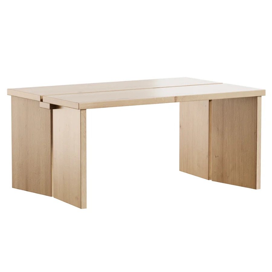Amad oak wood coffee tables Image 7