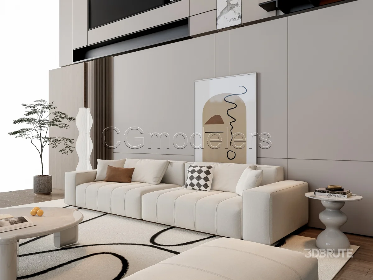 MODERN LUXURY LIVING ROOM SET 15 Image 4