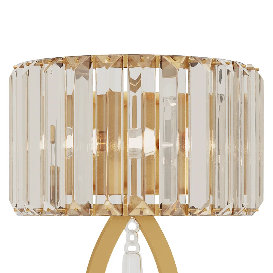 Wall Sconces Modern Gold Crystal Wall Light Image 6