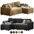 Canape d angle reversible convertible 3 places tissu avec coffre BERLIN - Thumbnail 2
