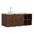 Endika suspended wooden bathroom furniture set with integrated sink by Sklum - Thumbnail 2