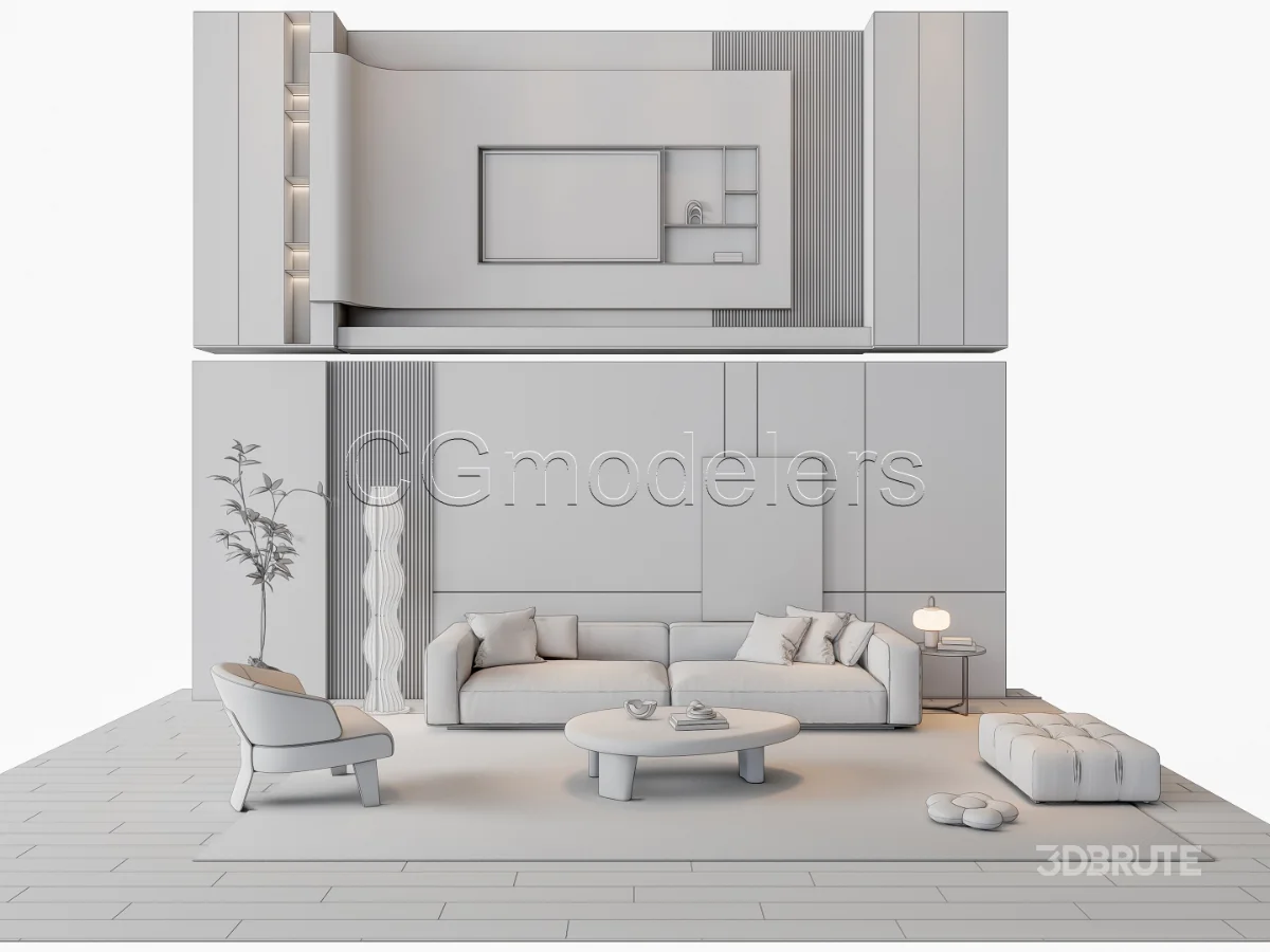 MODERN LUXURY LIVING ROOM SET 19 Image 3