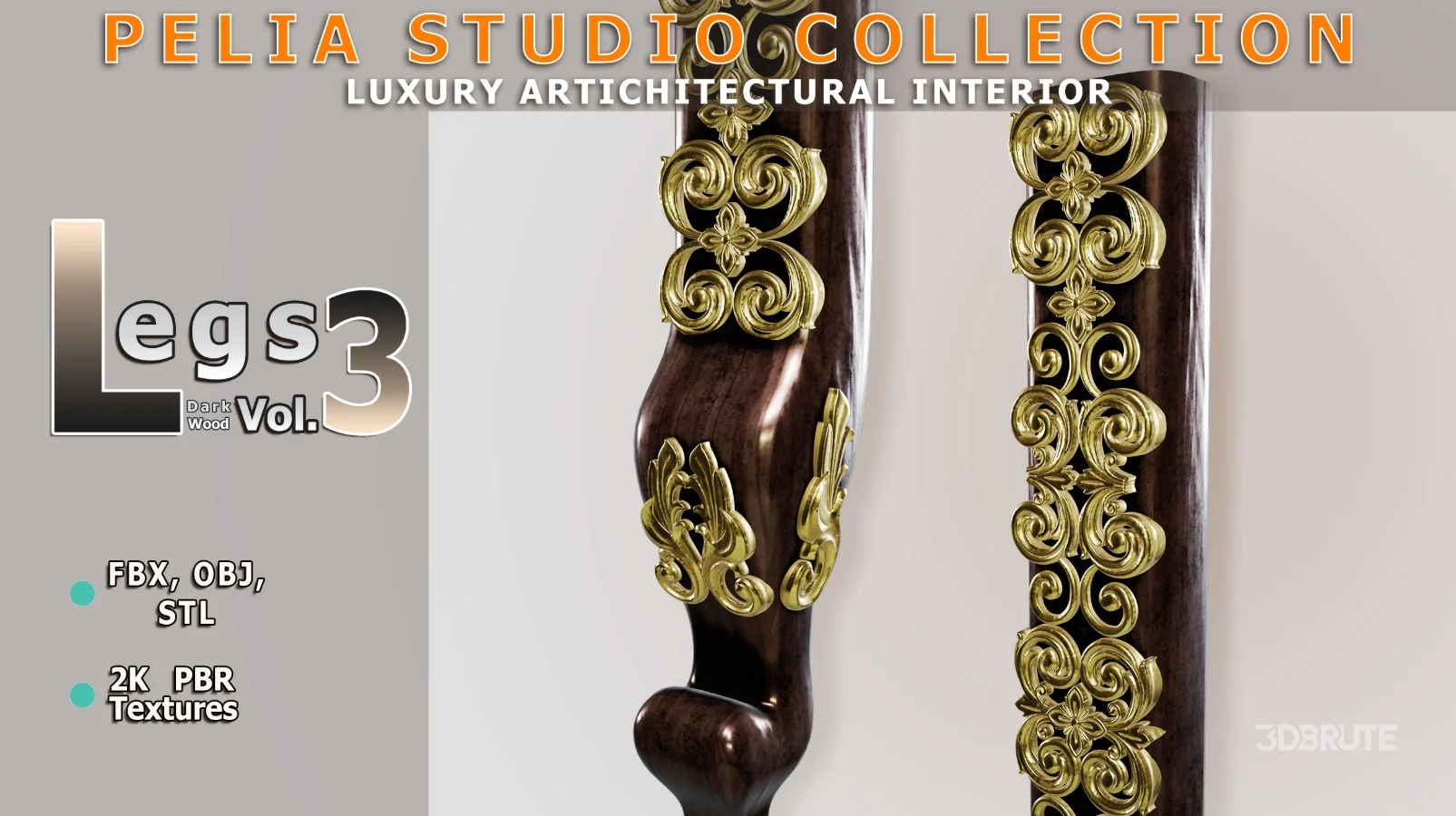 Leg-3-DarkWood Image 1