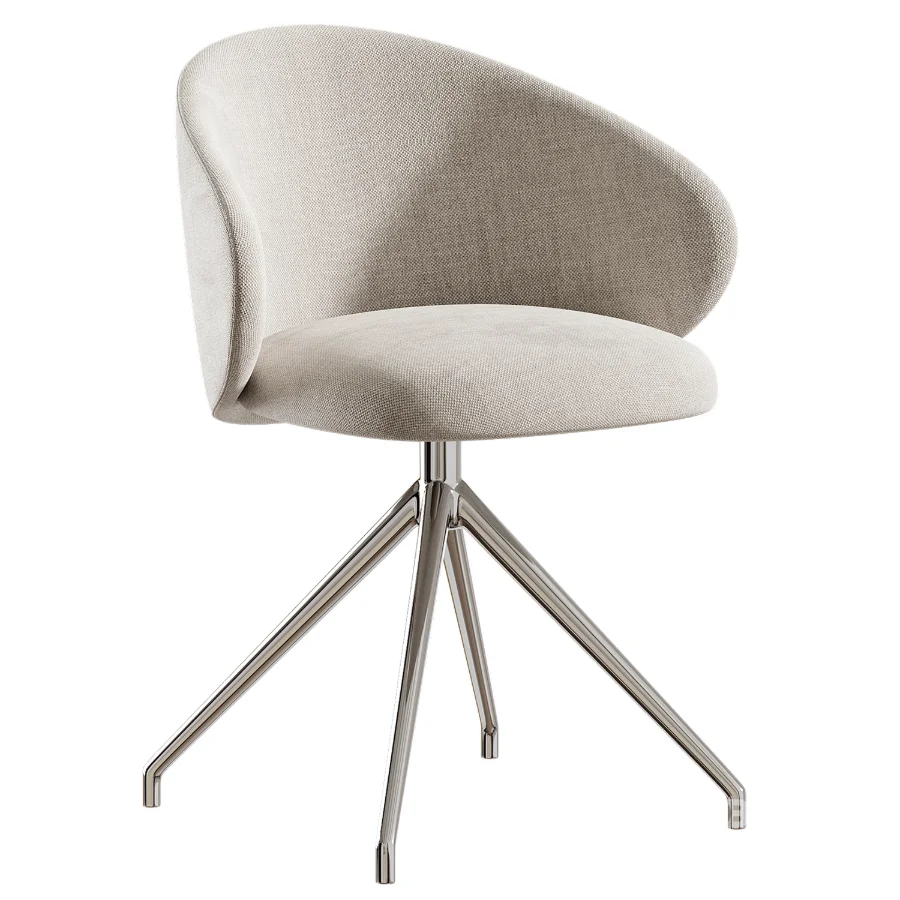 Tuka Upholstered Swivel Chair Image 3