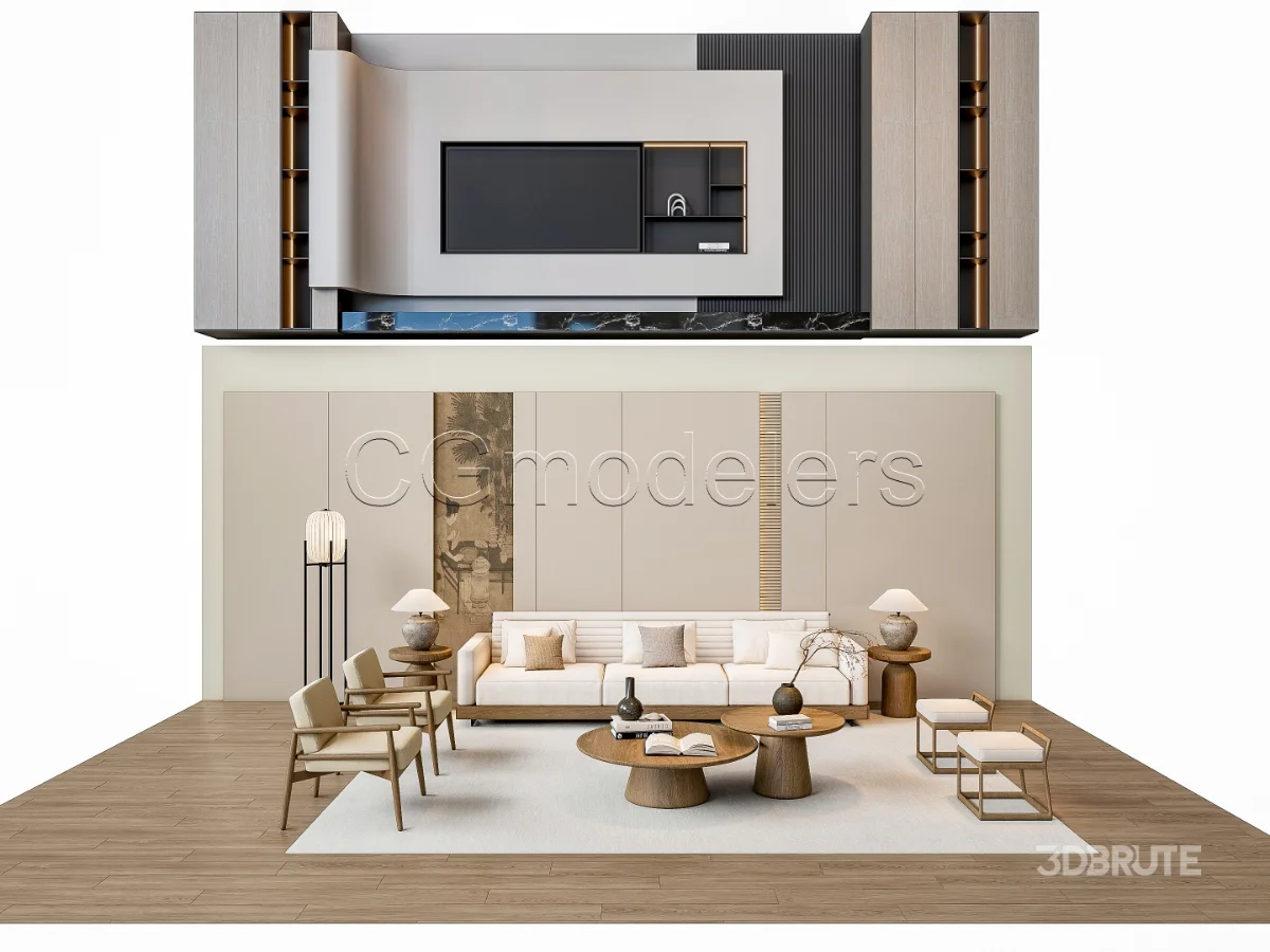 MODERN LUXURY LIVING ROOM SET 2 Image 3