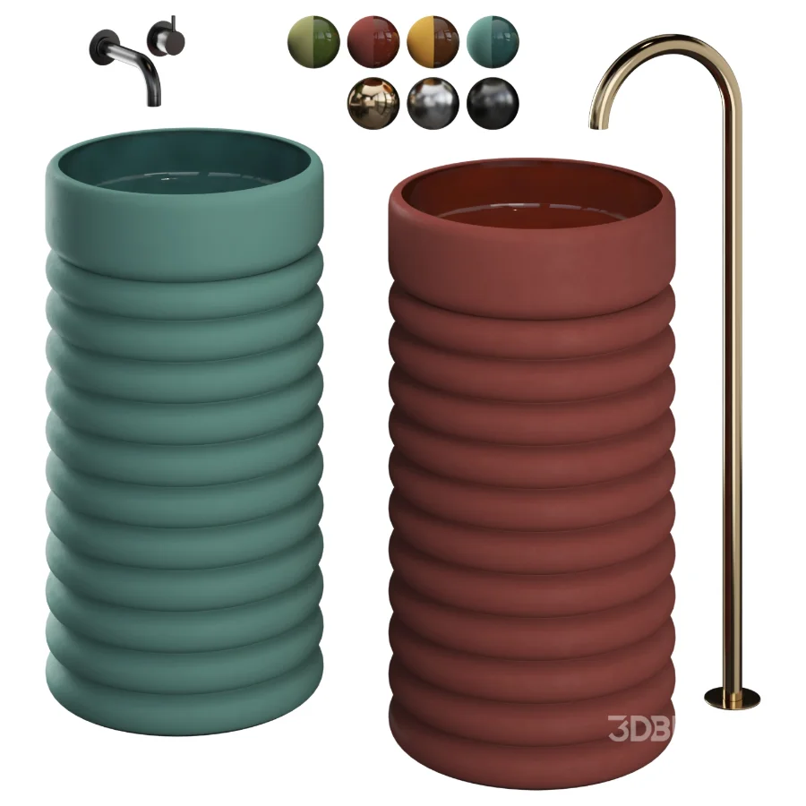 Freestanding Clay Basins FB III | Studio LOHO Image 3