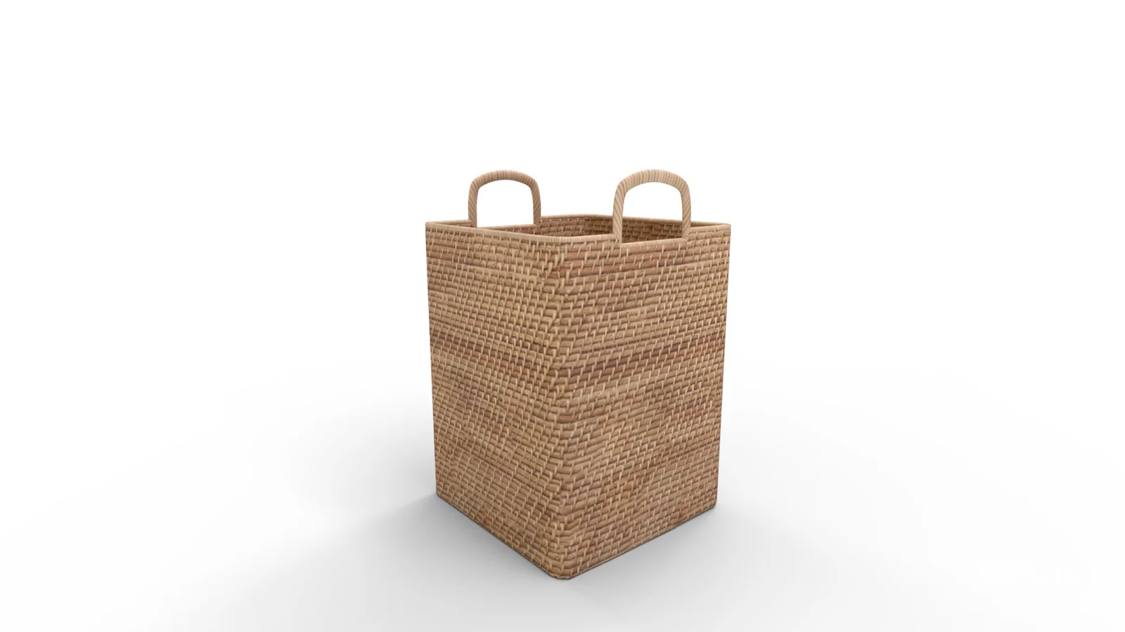 Modern Weave Tall Handle Basket Image 2