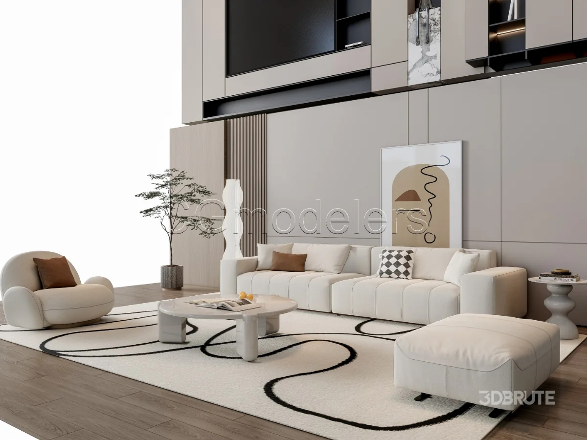 MODERN LUXURY LIVING ROOM SET 15 Image 16