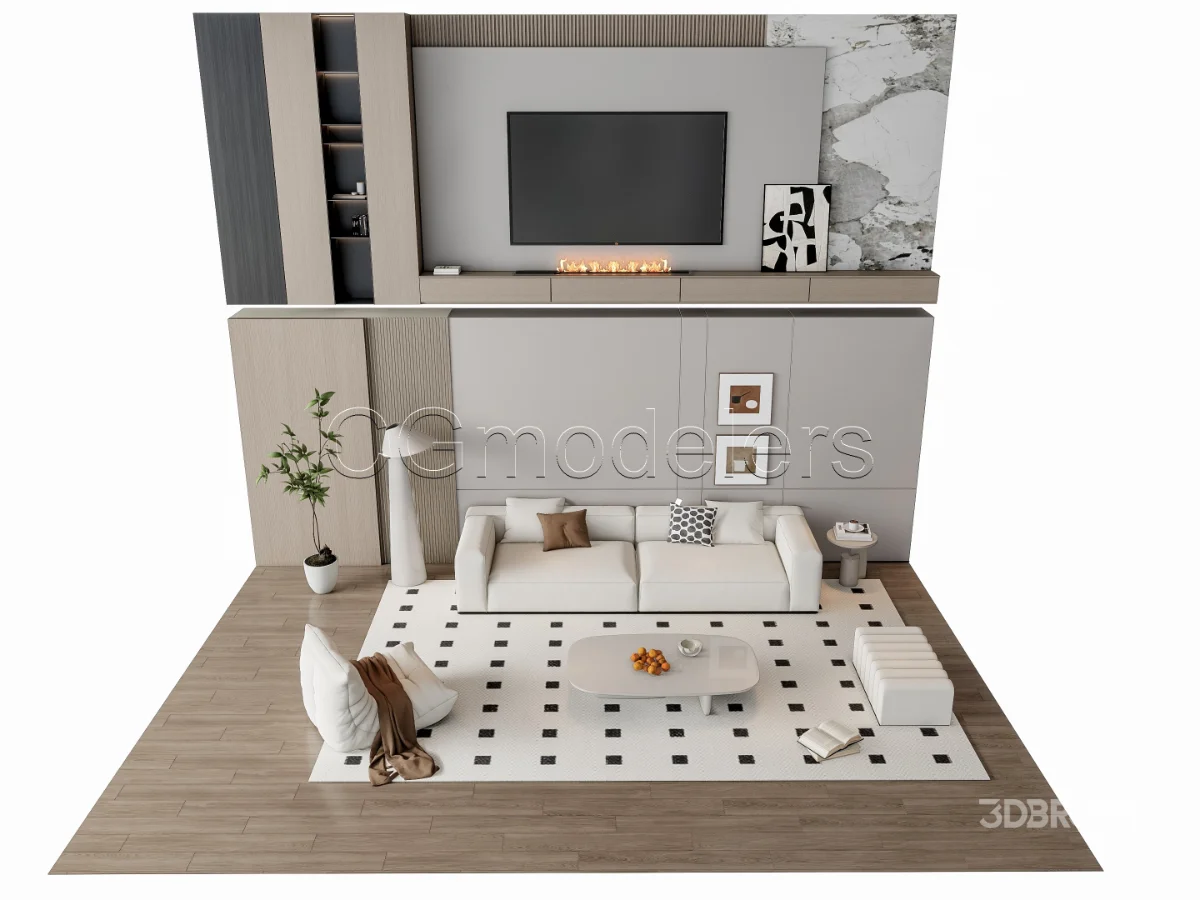 MODERN LUXURY LIVING ROOM SET 17 Image 12