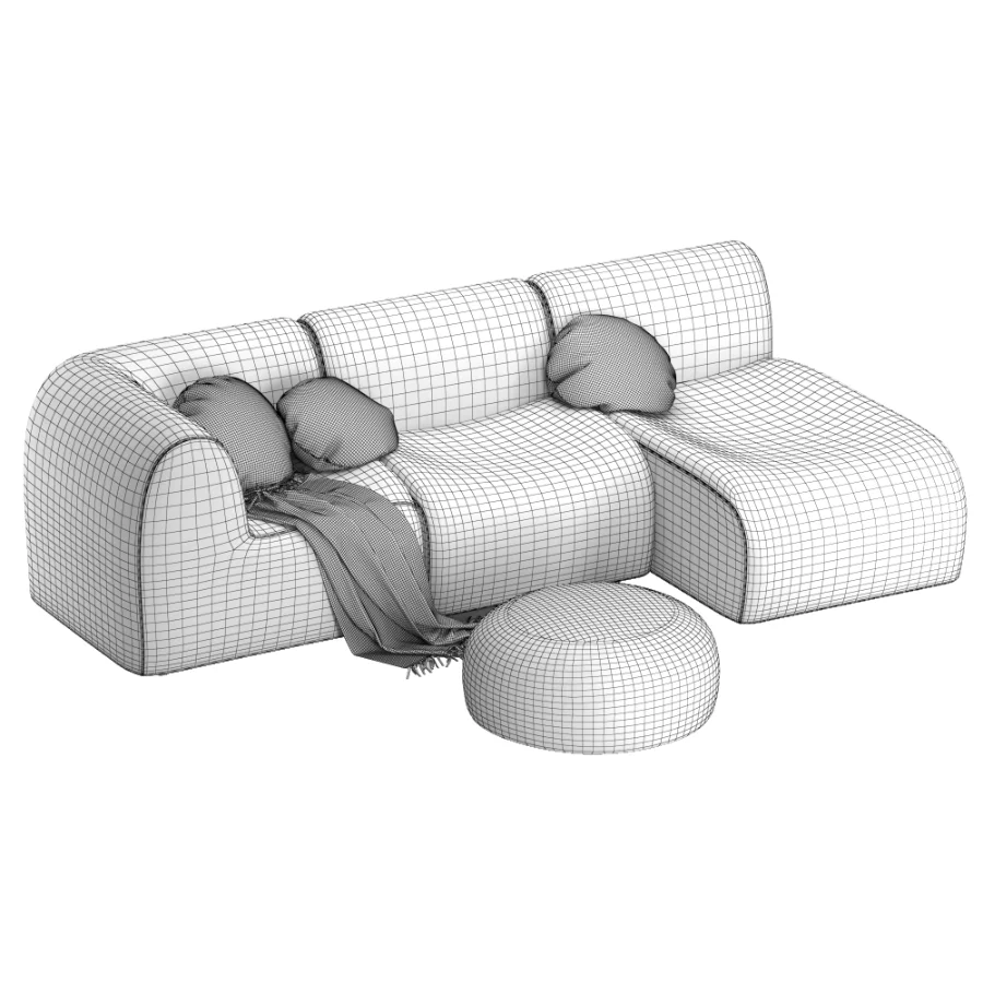 Curved Modular Sectional Image 7