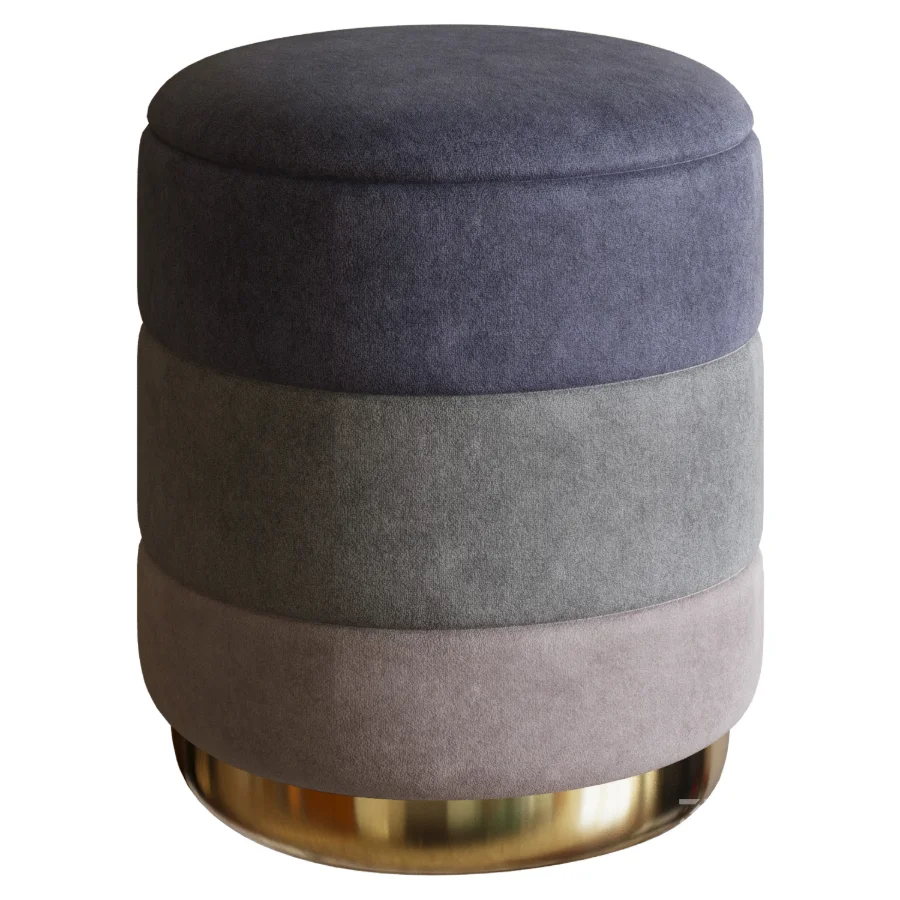Storage Pouf with Lid Image 1