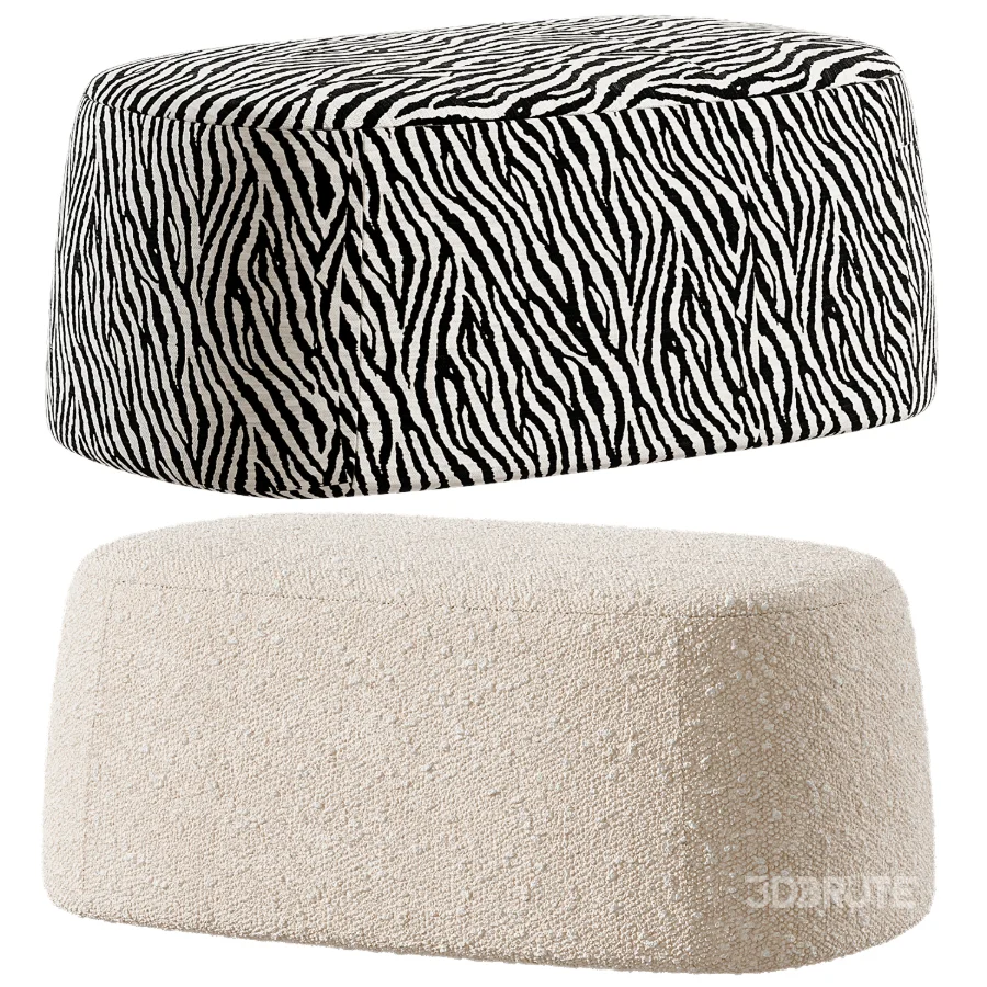 Curly 3 Ottoman by Divan Image 6
