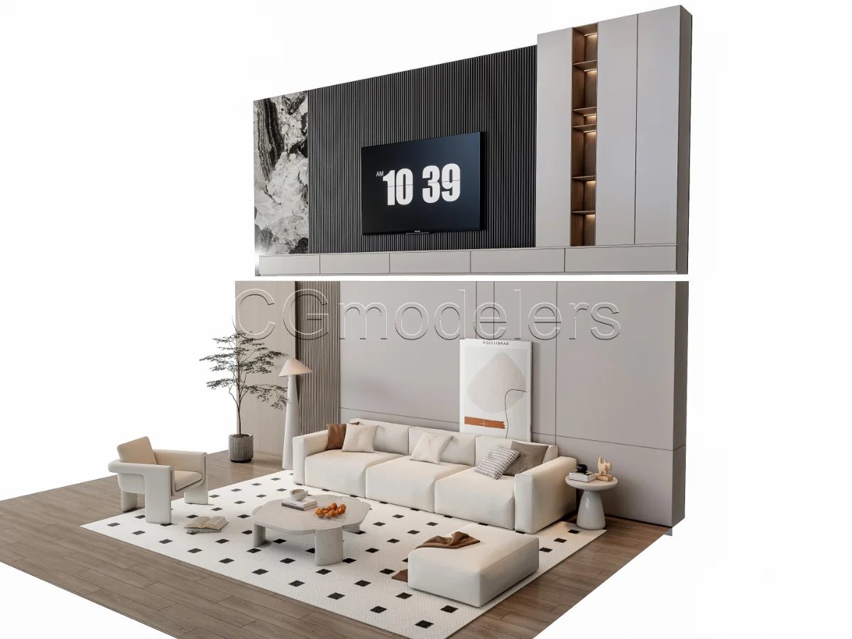 MODERN LUXURY LIVING ROOM SET 17 Image 7