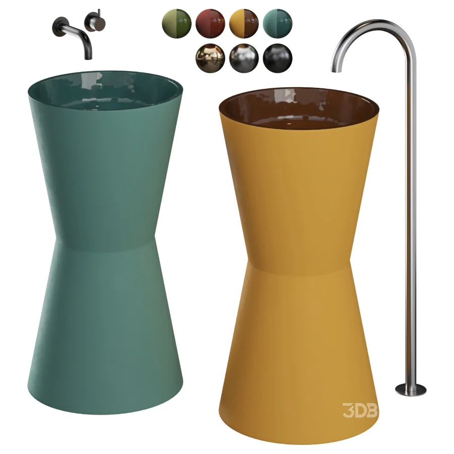 Freestanding Clay Basins FB II | Studio LOHO Image 2