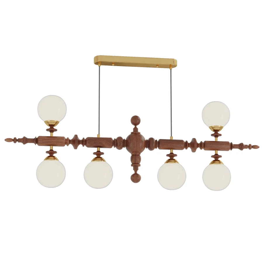 Cambridge Wooden Chandelier set2 Image 1