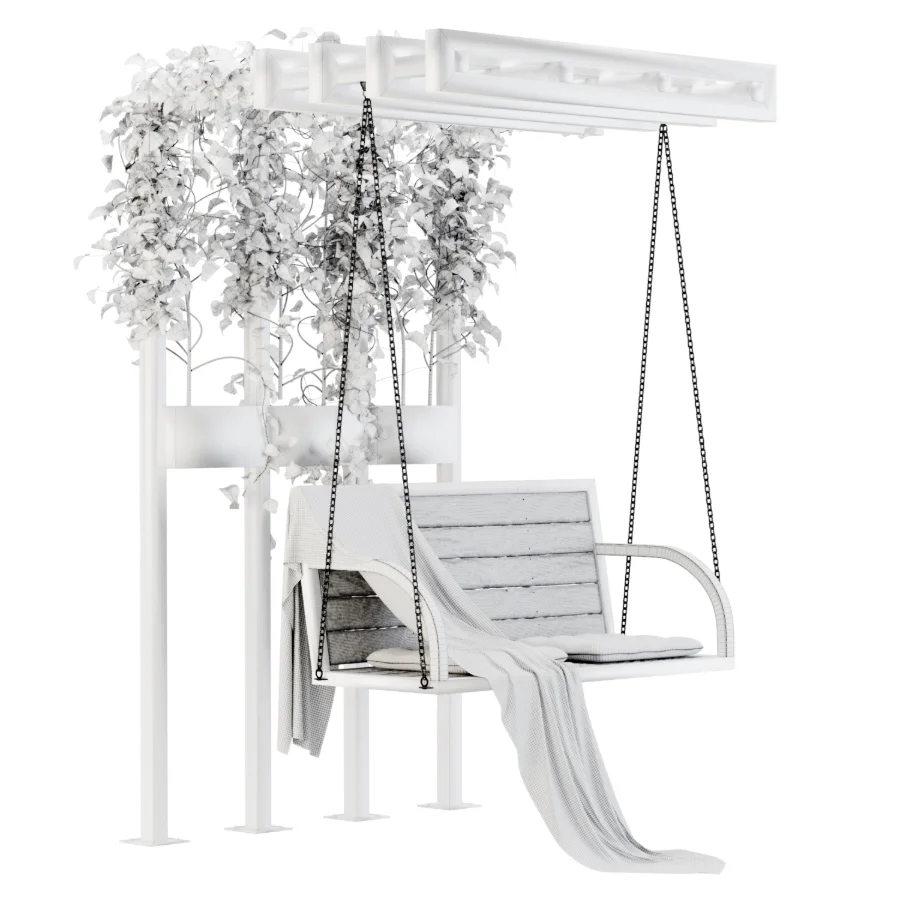 Rustic Garden Swing Lounge Image 6