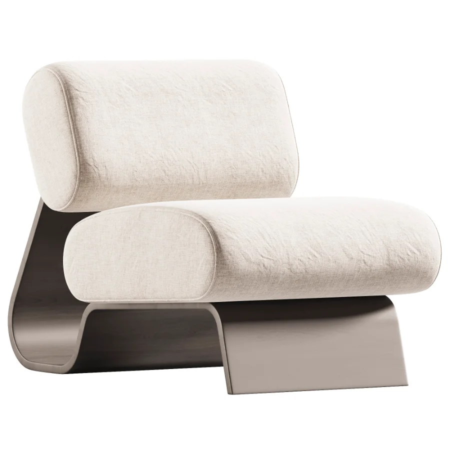 Fabric Lounge Chair Image 3