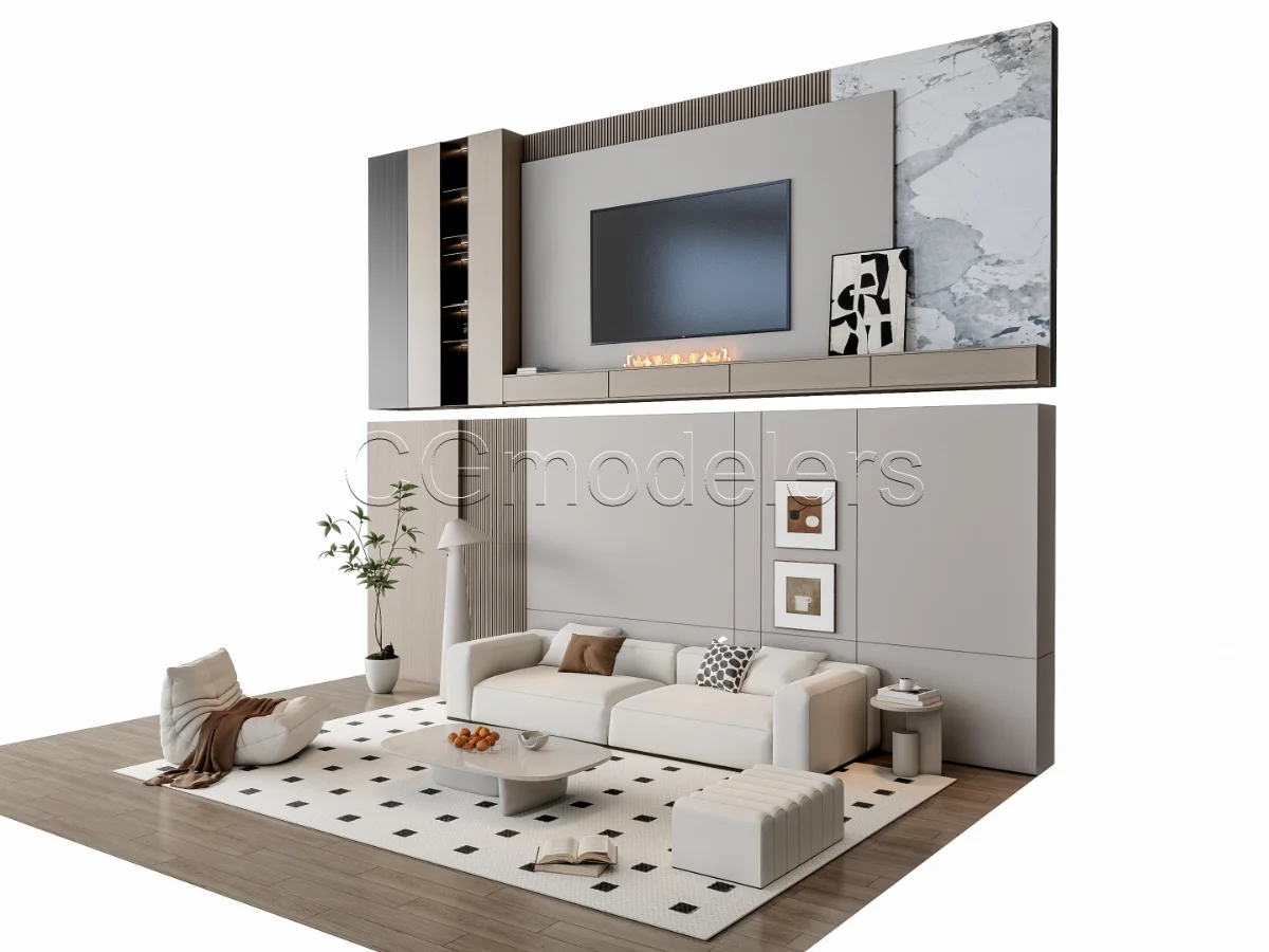 MODERN LUXURY LIVING ROOM SET 17 Image 14