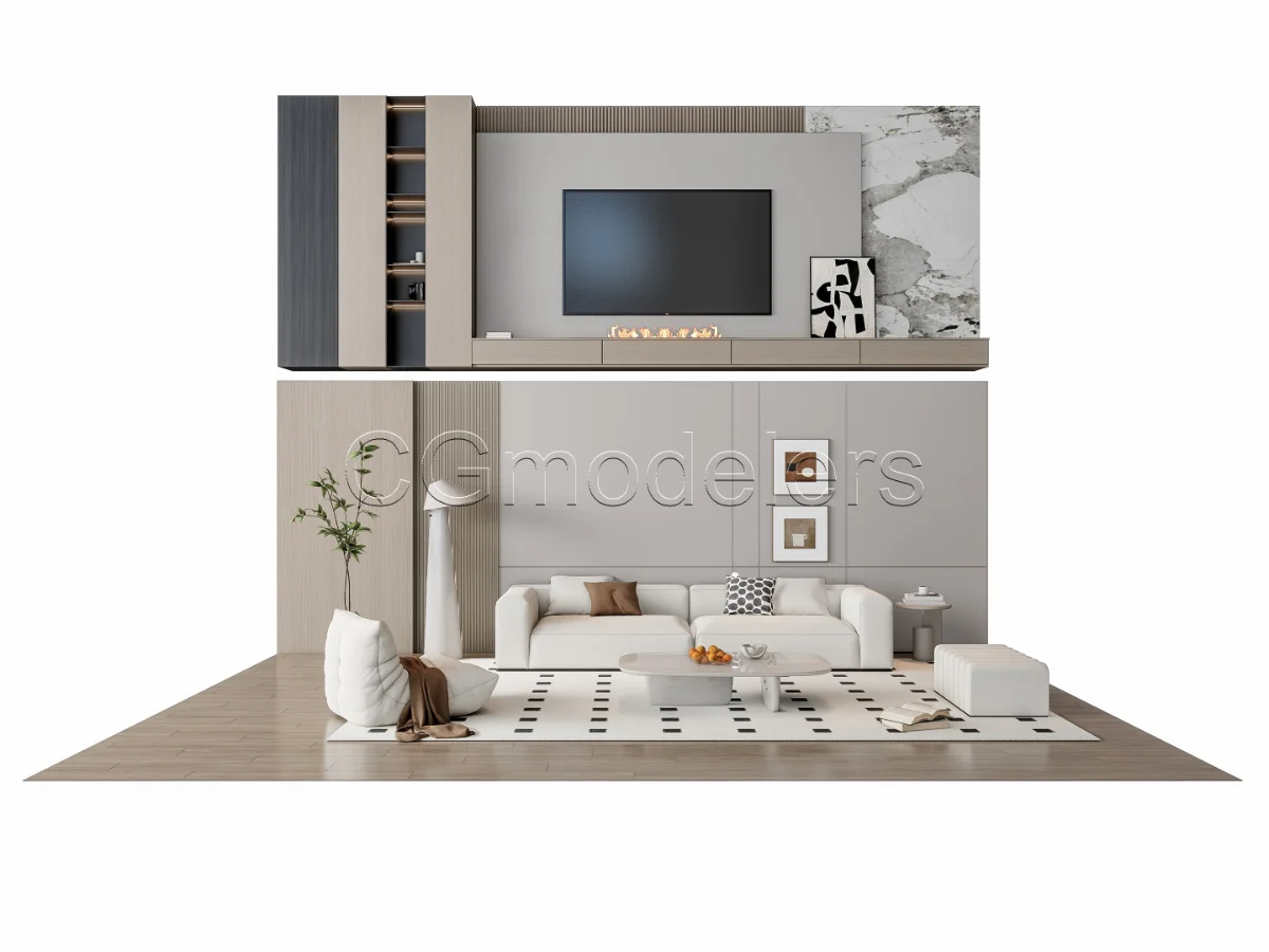 MODERN LUXURY LIVING ROOM SET 17 Image 3