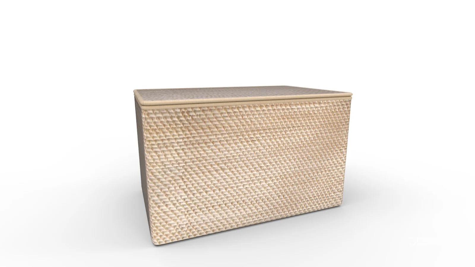 Modern Weave Lidded Storage Basket Image 7
