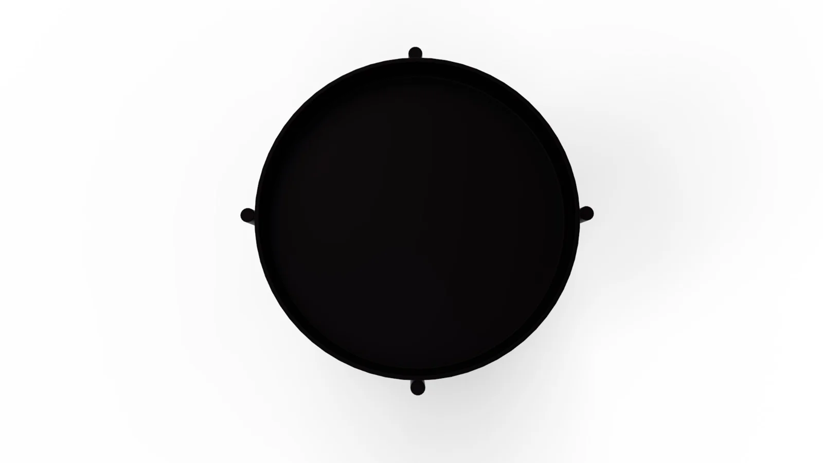 Tier Round Storage Side Table End Table Image 7