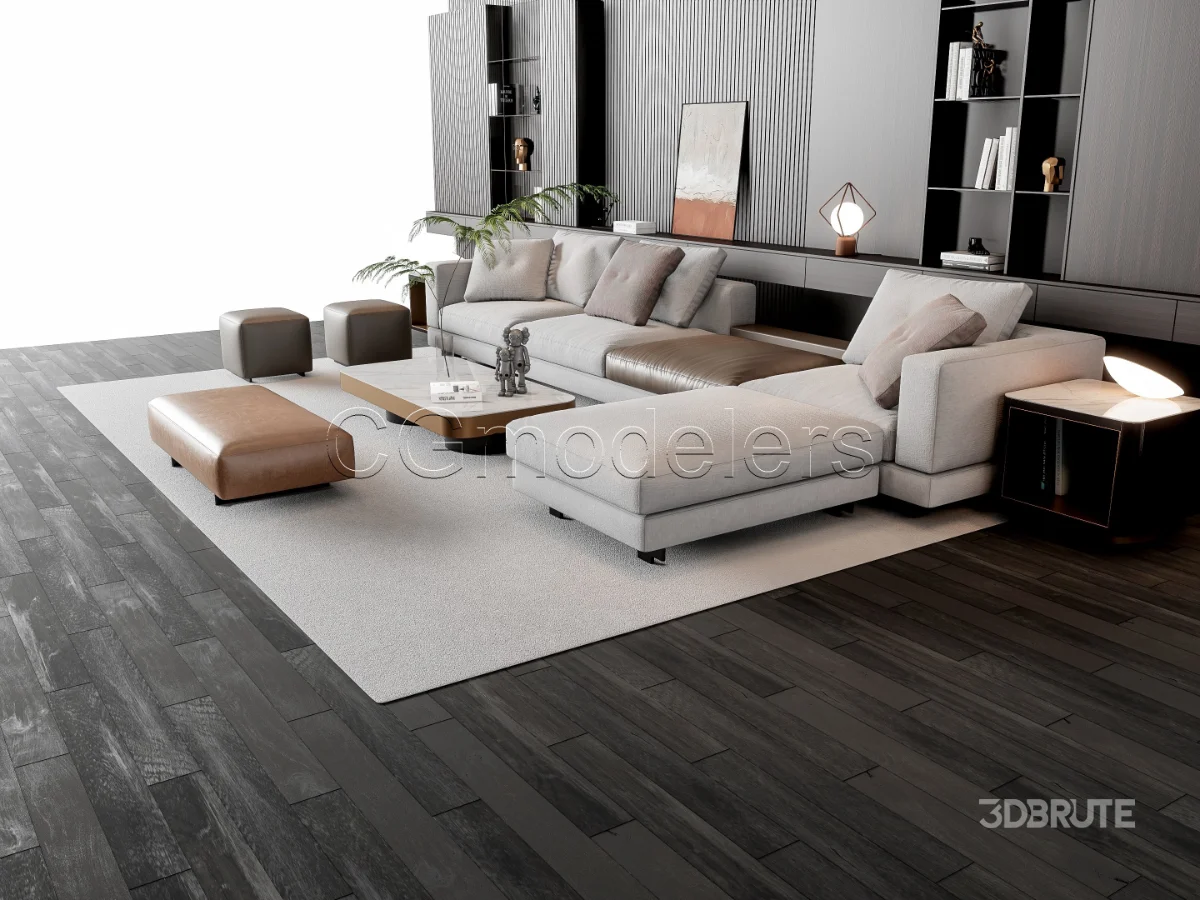 MODERN LUXURY LIVING ROOM SET 16 Image 17