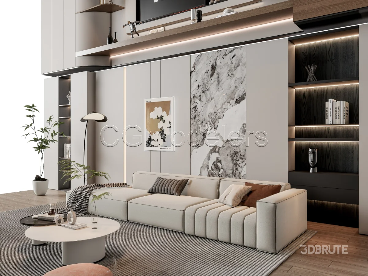 MODERN LUXURY LIVING ROOM SET 13 Image 5