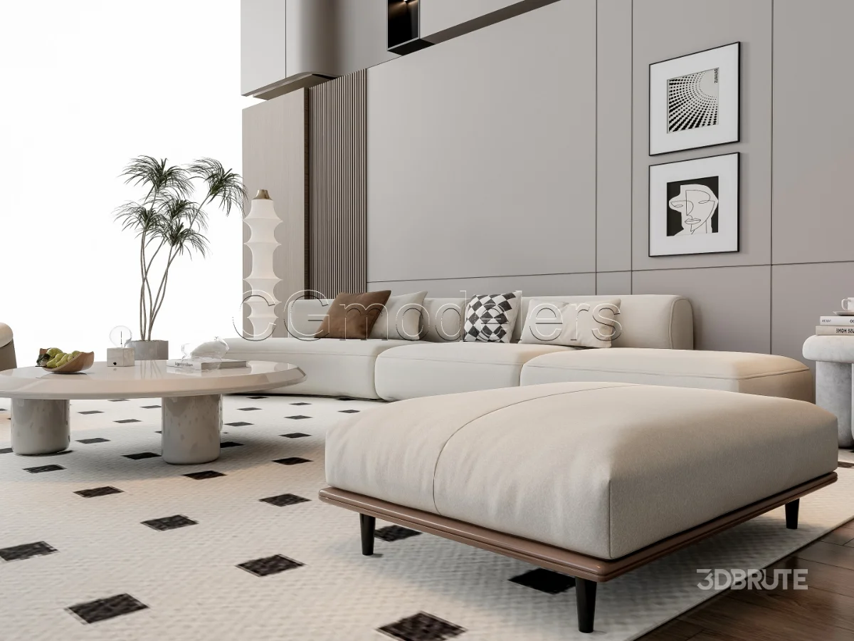 MODERN LUXURY LIVING ROOM SET 11 Image 10