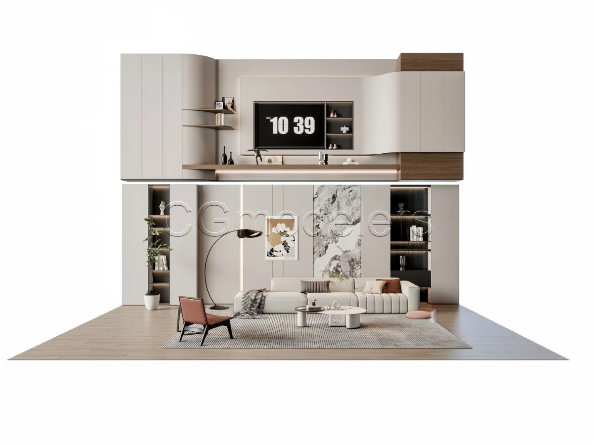 MODERN LUXURY LIVING ROOM SET 13 Image 12