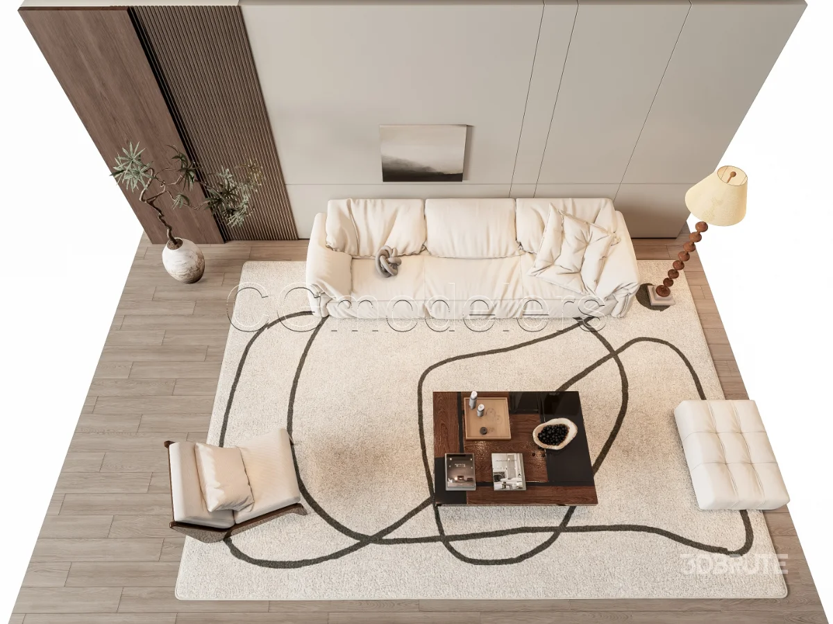 MODERN LUXURY LIVING ROOM SET 7 Image 16