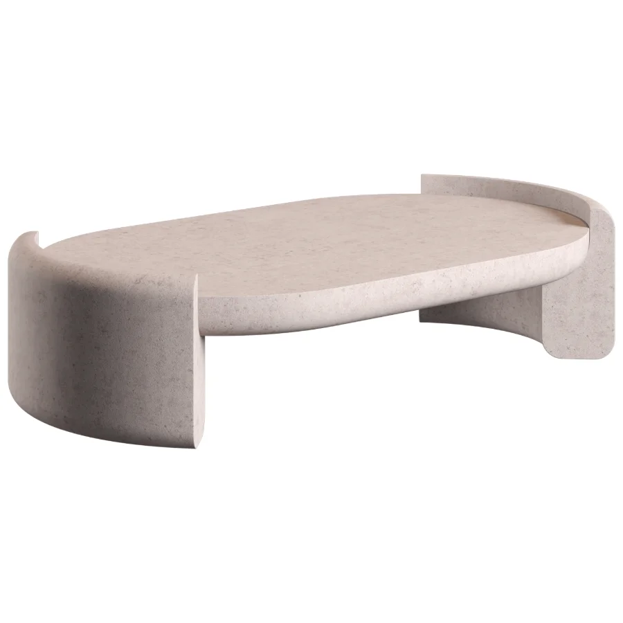 Pimar Limestone Fuente Coffee Table Image 1
