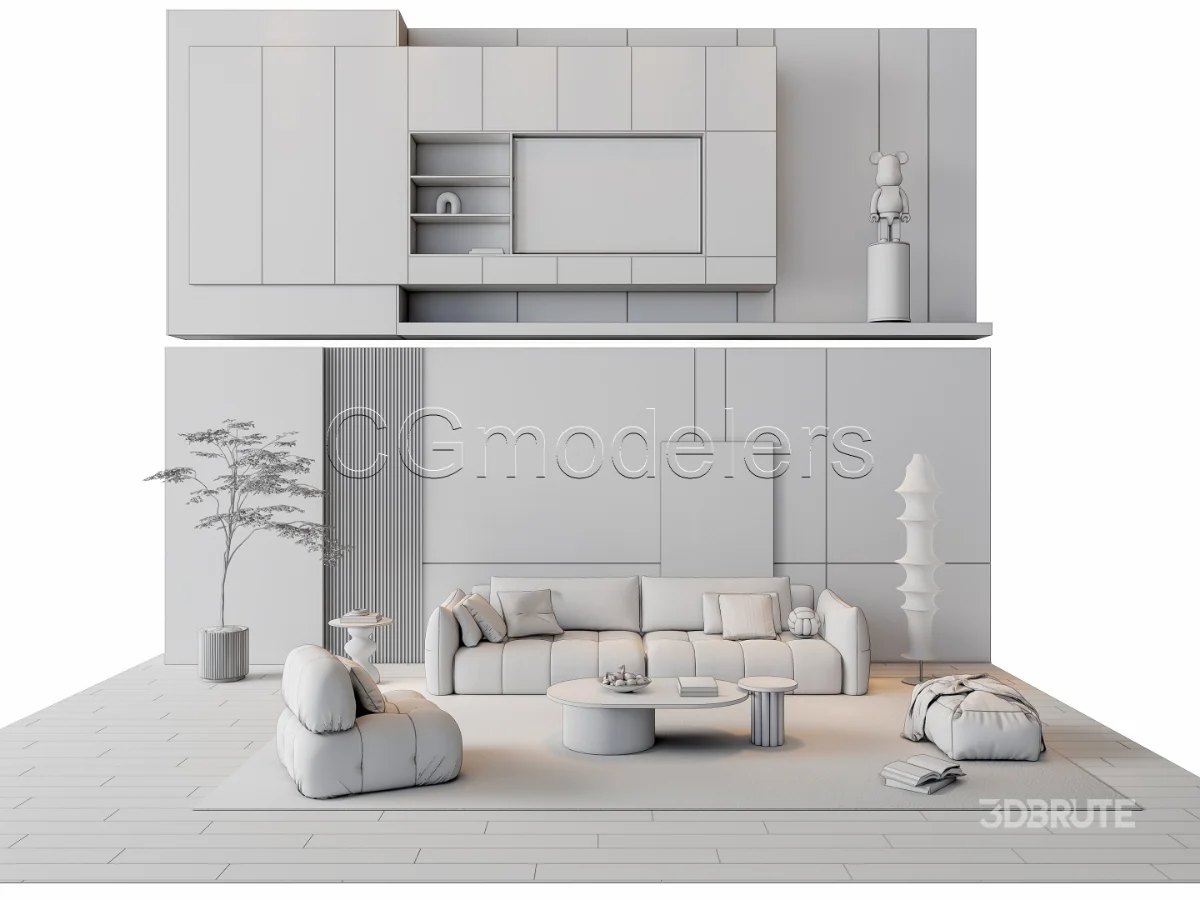 MODERN LUXURY LIVING ROOM SET 20 Image 19