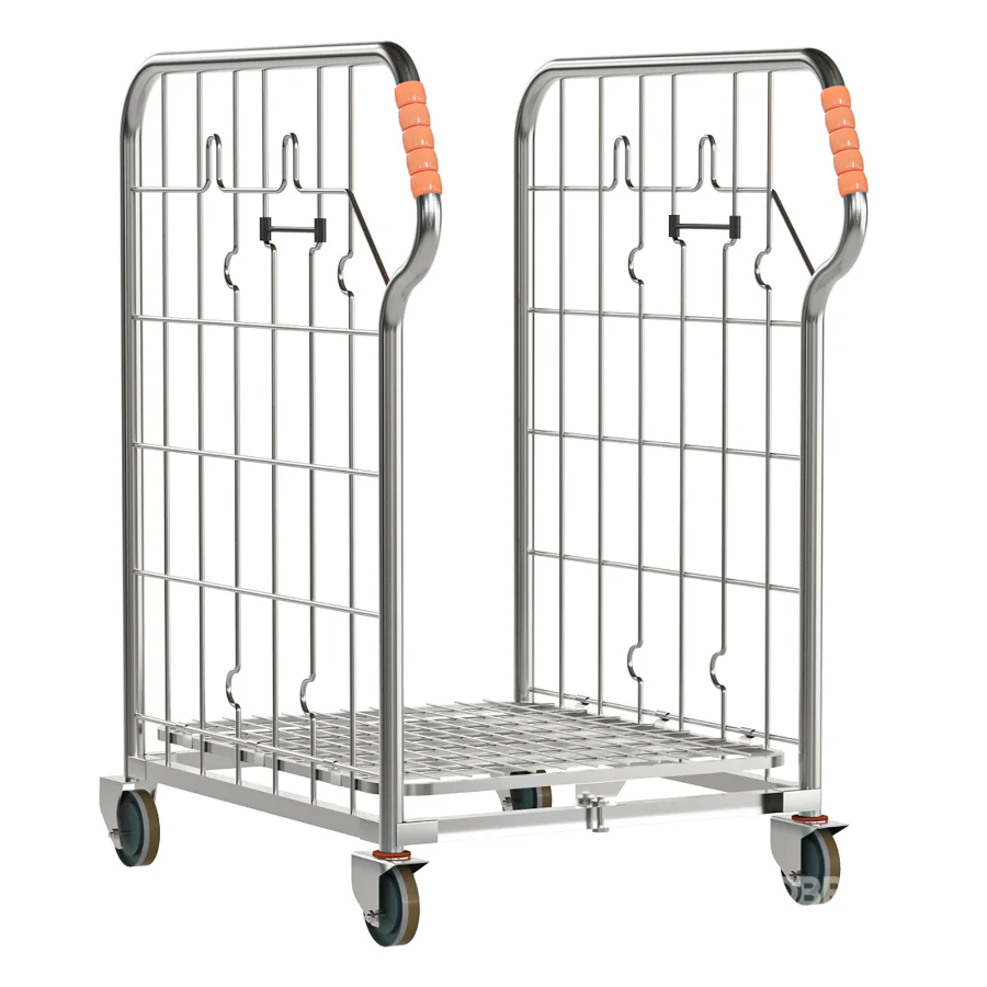 Compact Foldable Stock Cage Trolley Image 7
