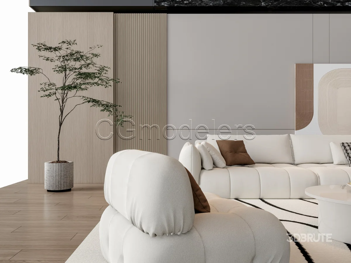 MODERN LUXURY LIVING ROOM SET 20 Image 16