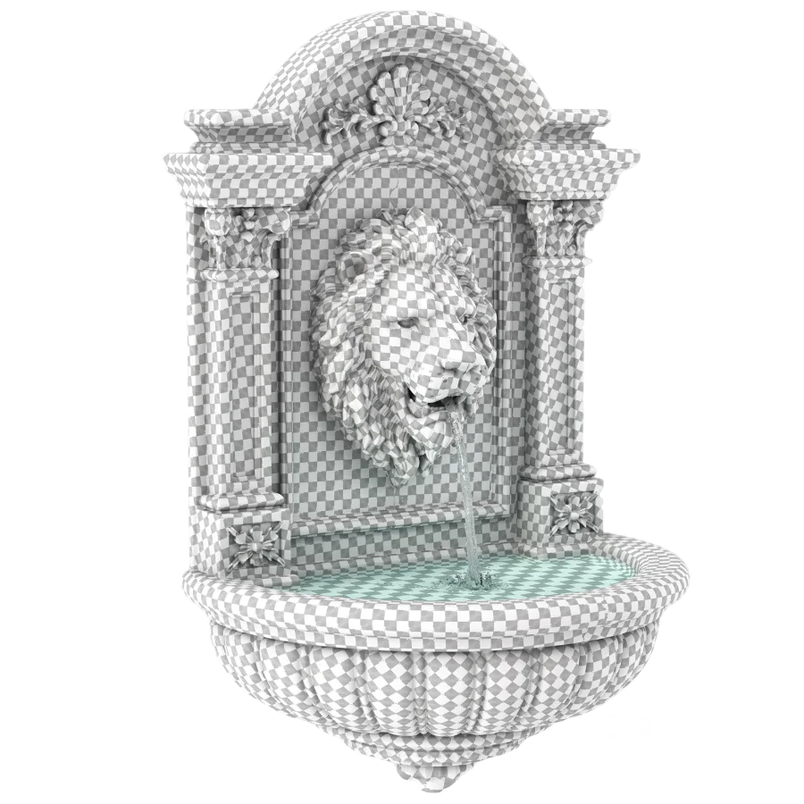 Fountain Collection 02 – Classic Lion Head Wall Fountain Image 5