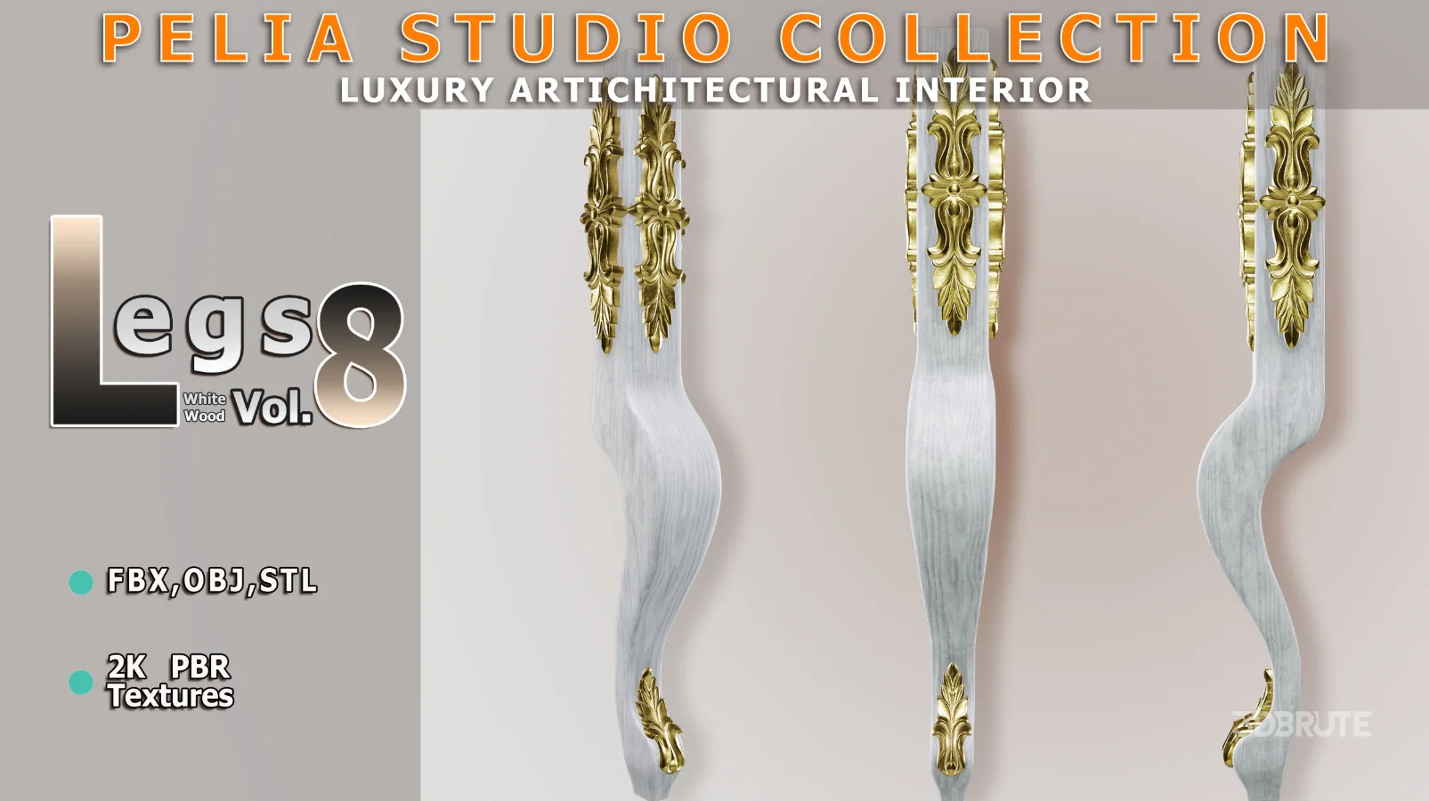 Leg-8-WhiteWood Image 1