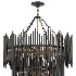 Atlas Black 3 Tier Chandelier - Thumbnail 4