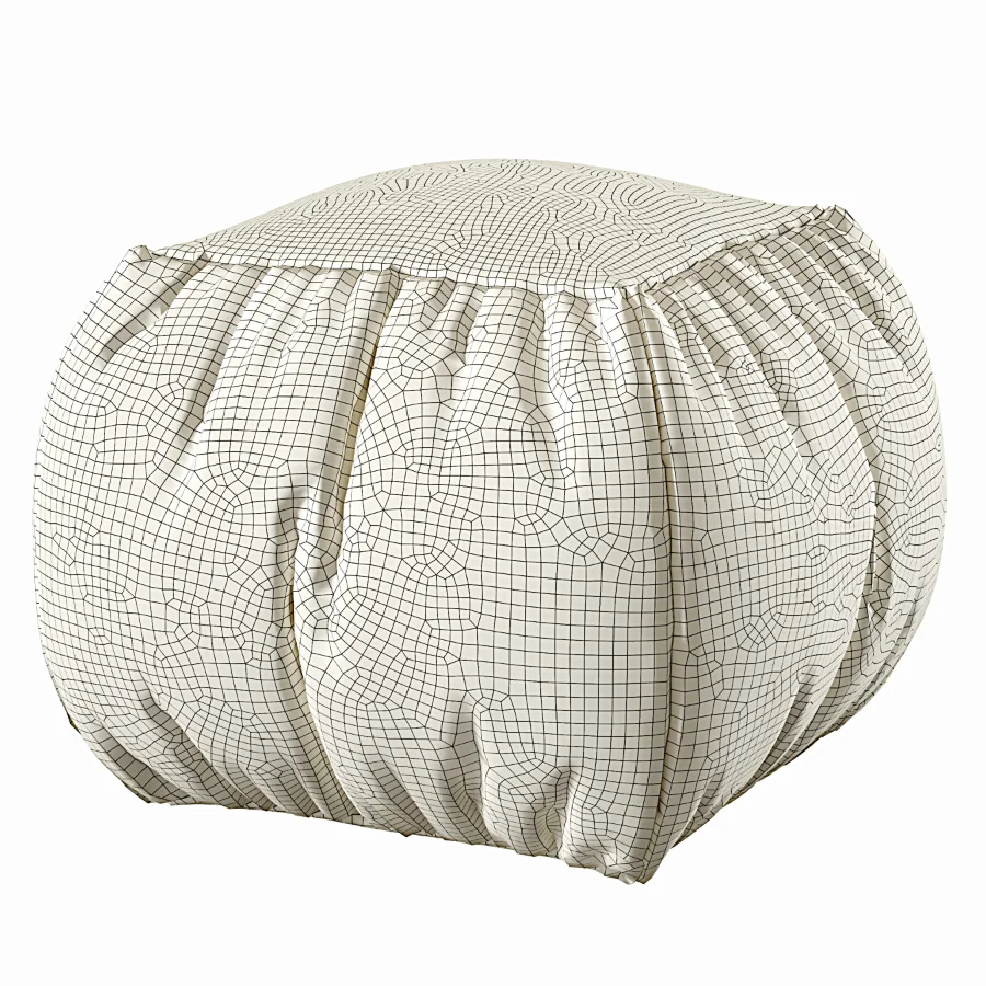 Velvet Pouf Image 6
