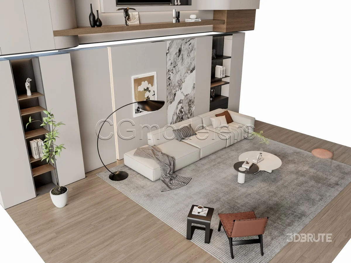 MODERN LUXURY LIVING ROOM SET 13 Image 4
