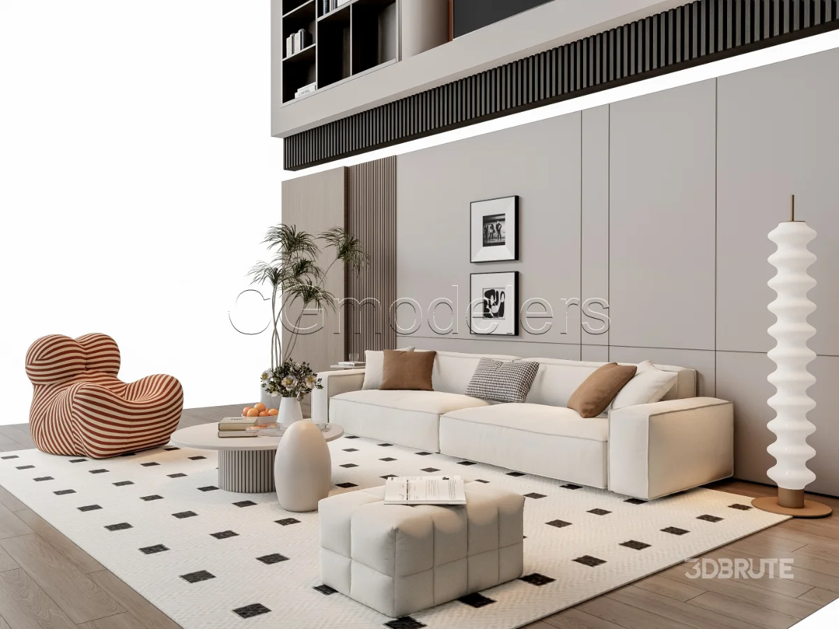 MODERN LUXURY LIVING ROOM SET 12 Image 12