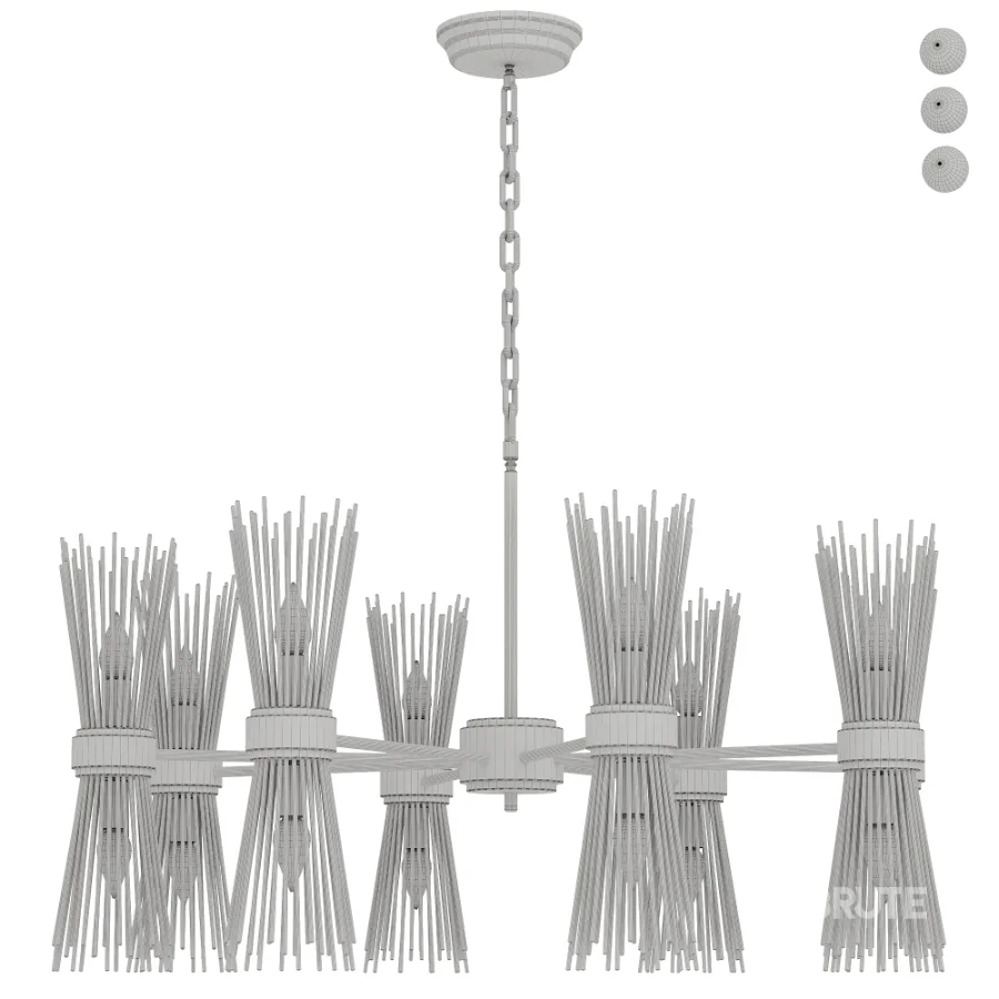 Skyla Brass Chandelier Image 2
