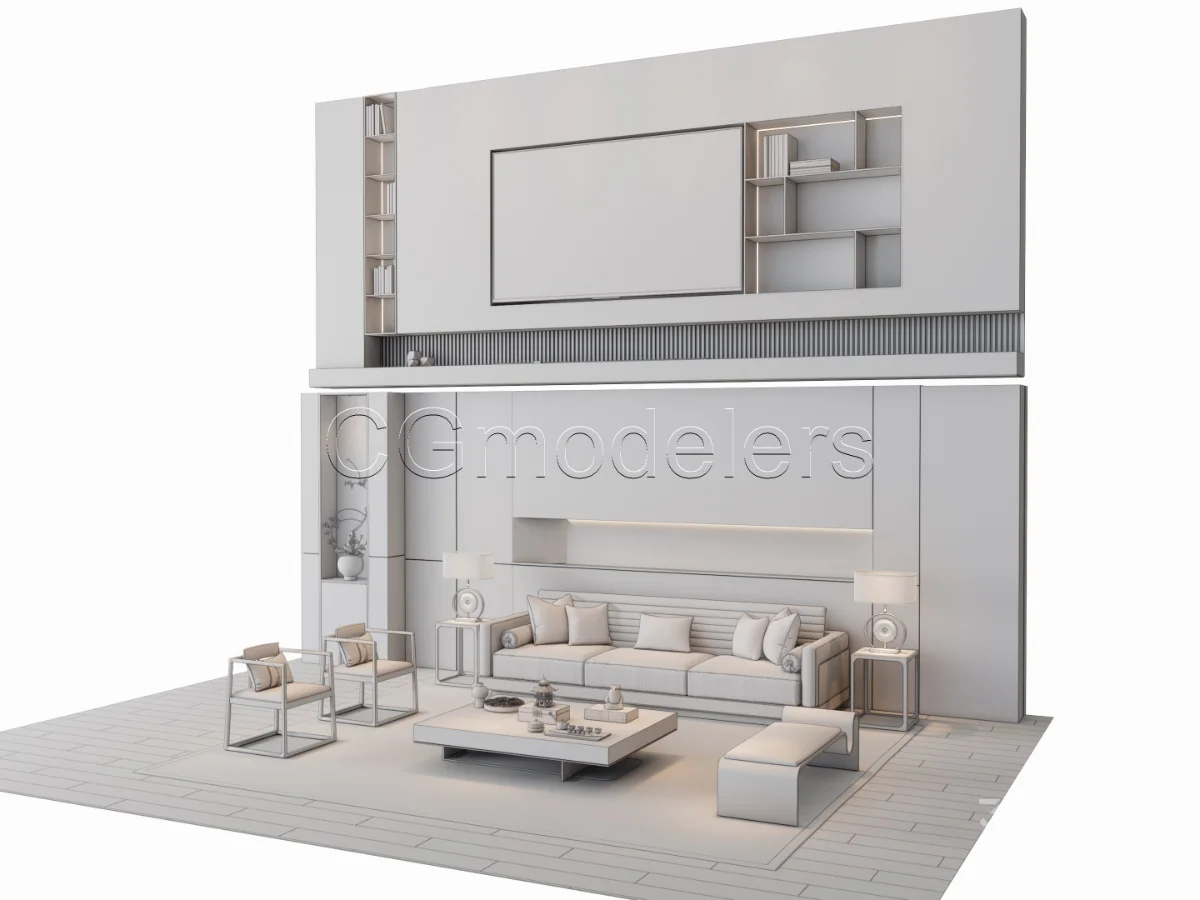 MODERN LUXURY LIVING ROOM SET 3 Image 21