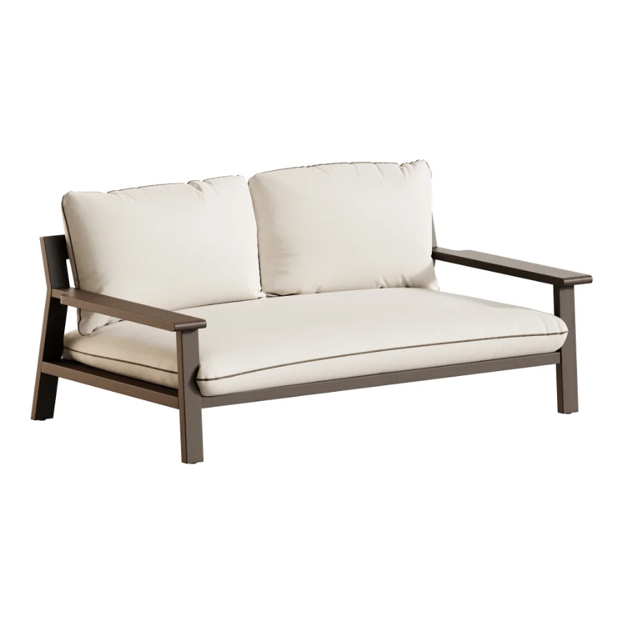 Amir 2-Seater Outdoor Day Bed in Acacia Image 4