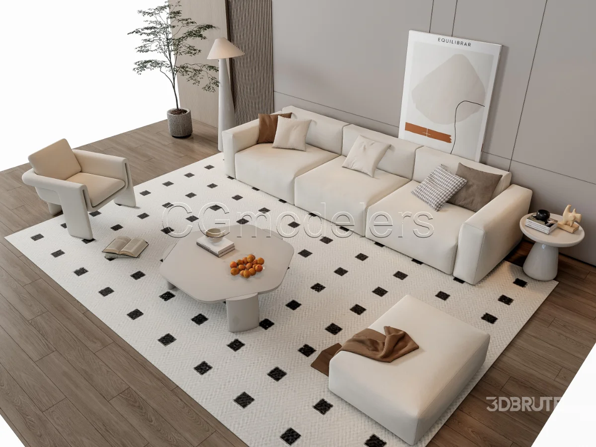 MODERN LUXURY LIVING ROOM SET 17 Image 6