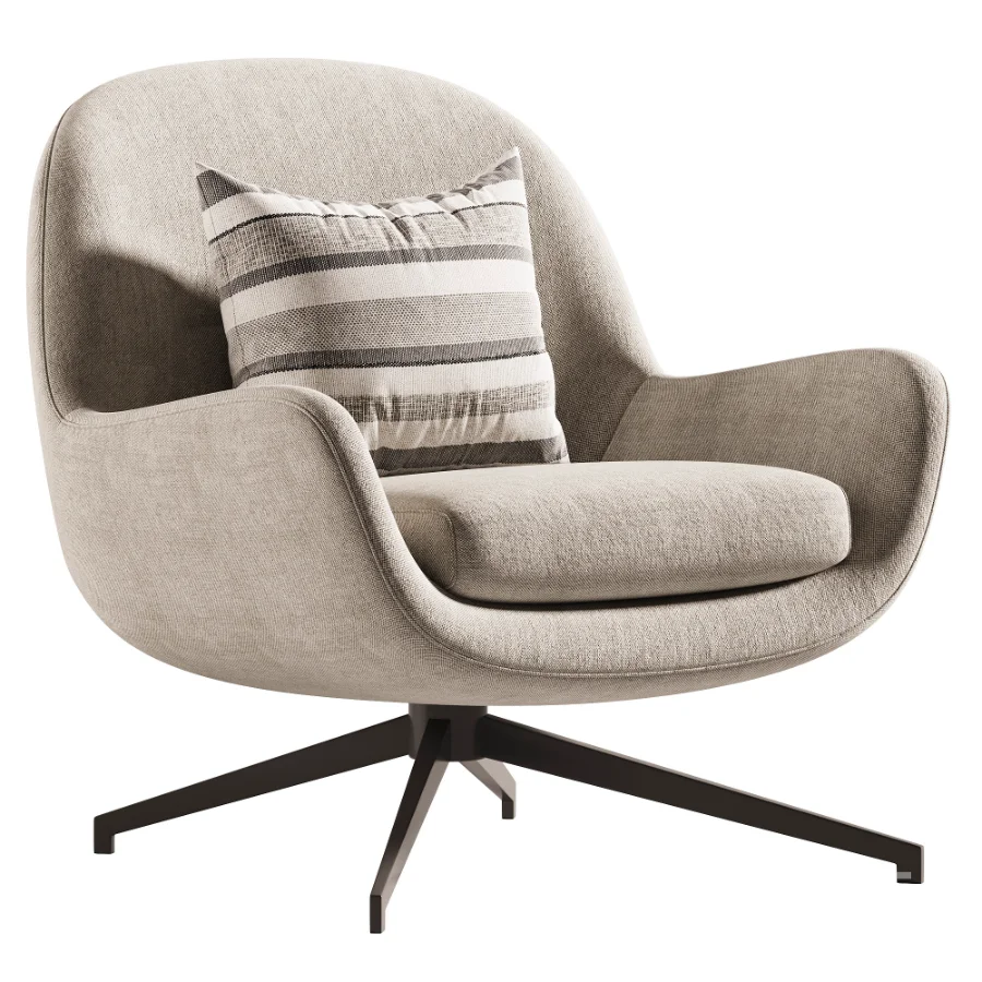 Jensen lowback swivel armchair Image 2