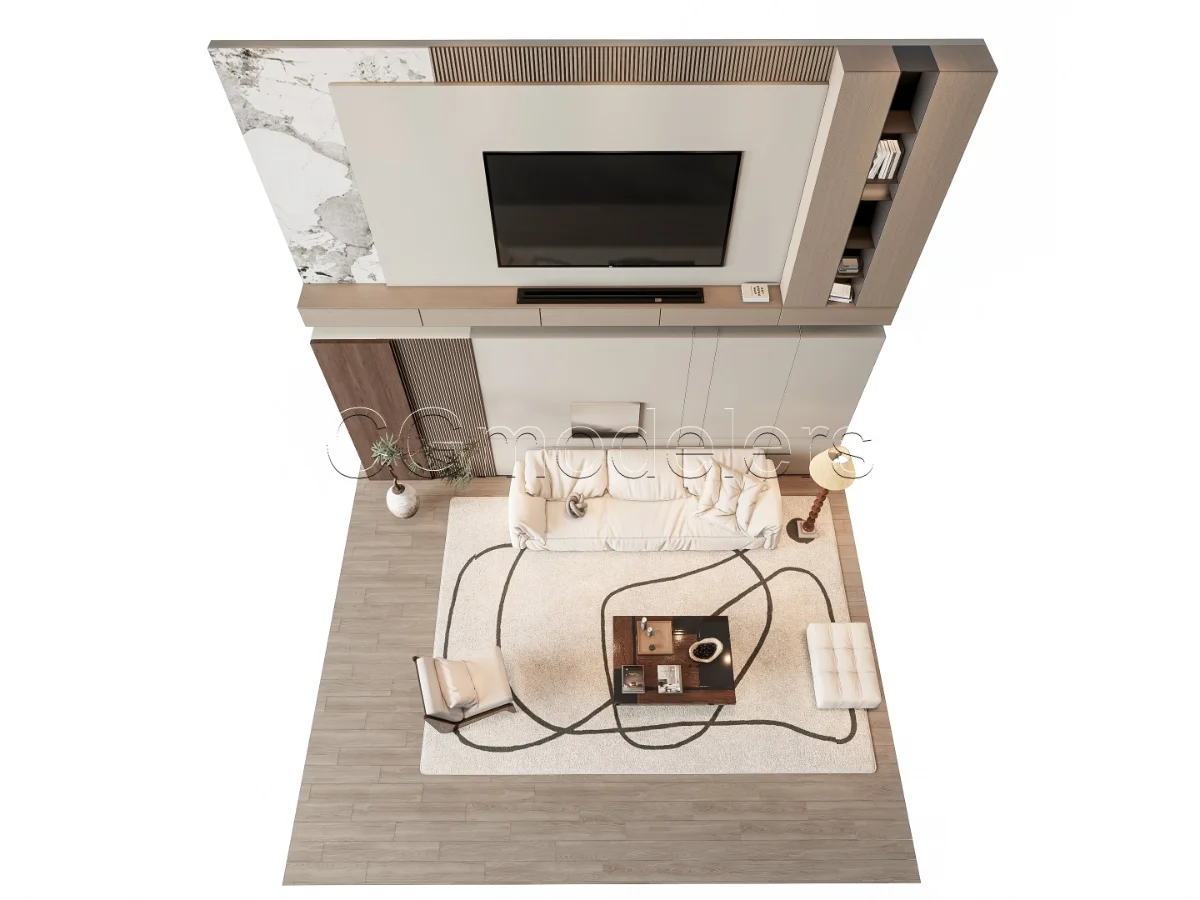 MODERN LUXURY LIVING ROOM SET 7 Image 13