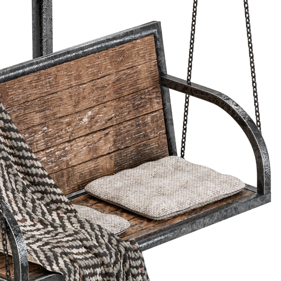 Rustic Garden Swing Lounge Image 2