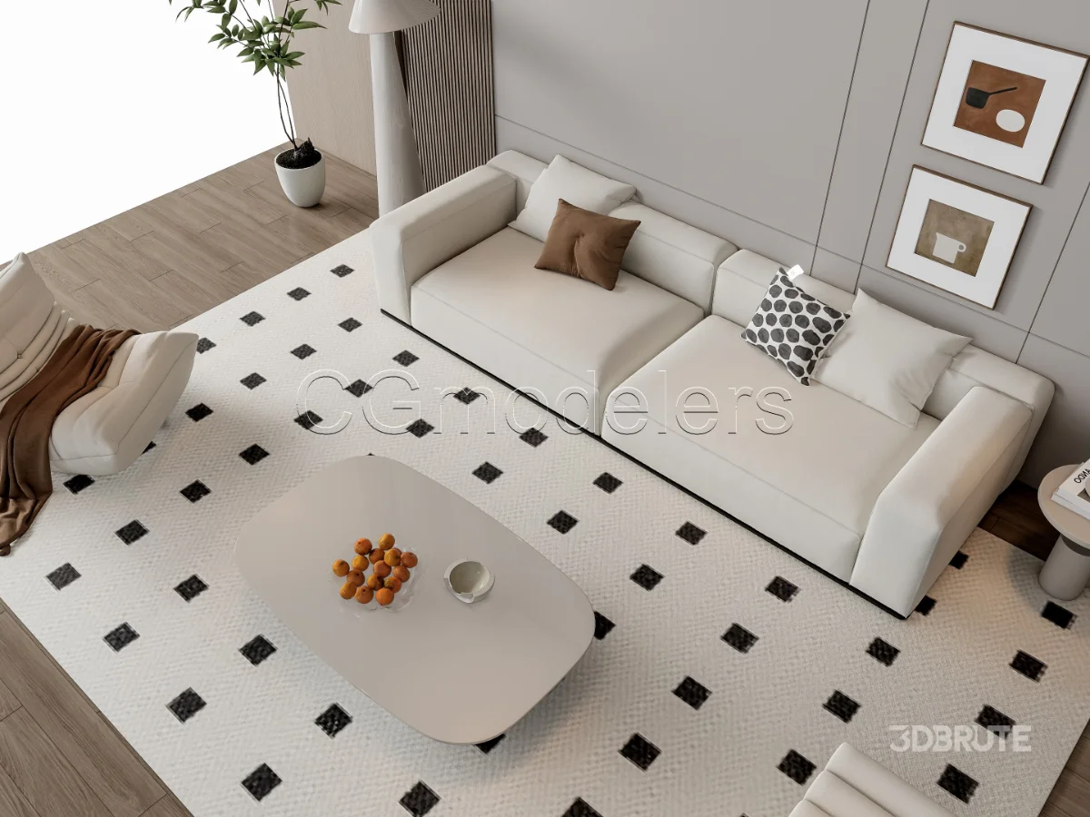 MODERN LUXURY LIVING ROOM SET 17 Image 16