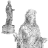 Classical Roman Goddess Statue with Ornamental Pedestal - Thumbnail 6
