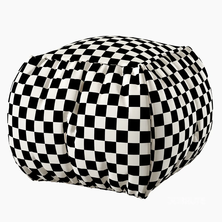 Velvet Pouf Image 7